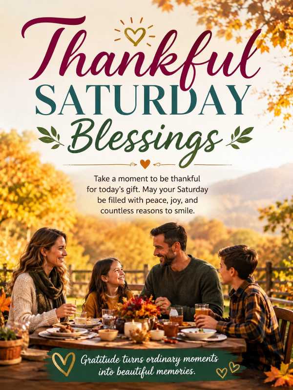 Thankful Saturday Blessings