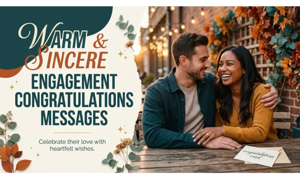 Warm and Sincere Engagement Congratulations Messages