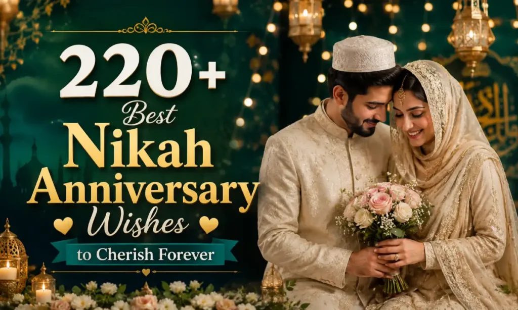 220+ Best Nikah Anniversary Wishes to Cherish Forever