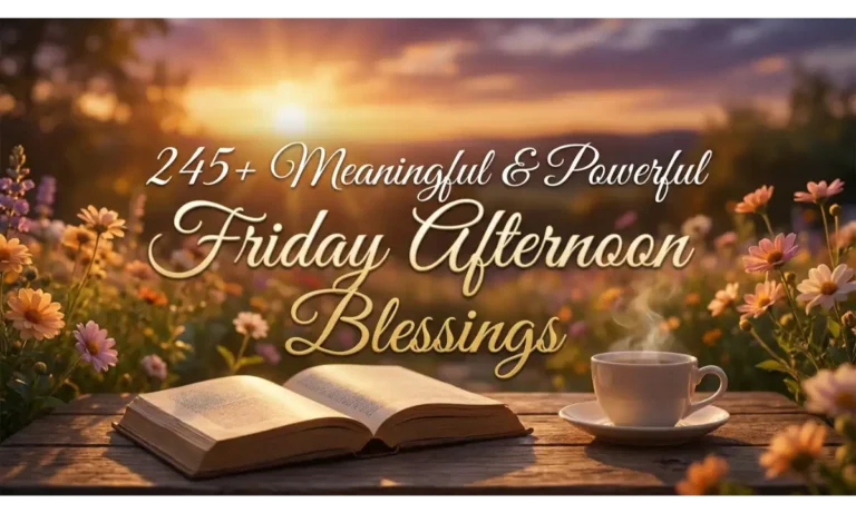 245+ Meaningful & Powerful Friday Afternoon Blessings