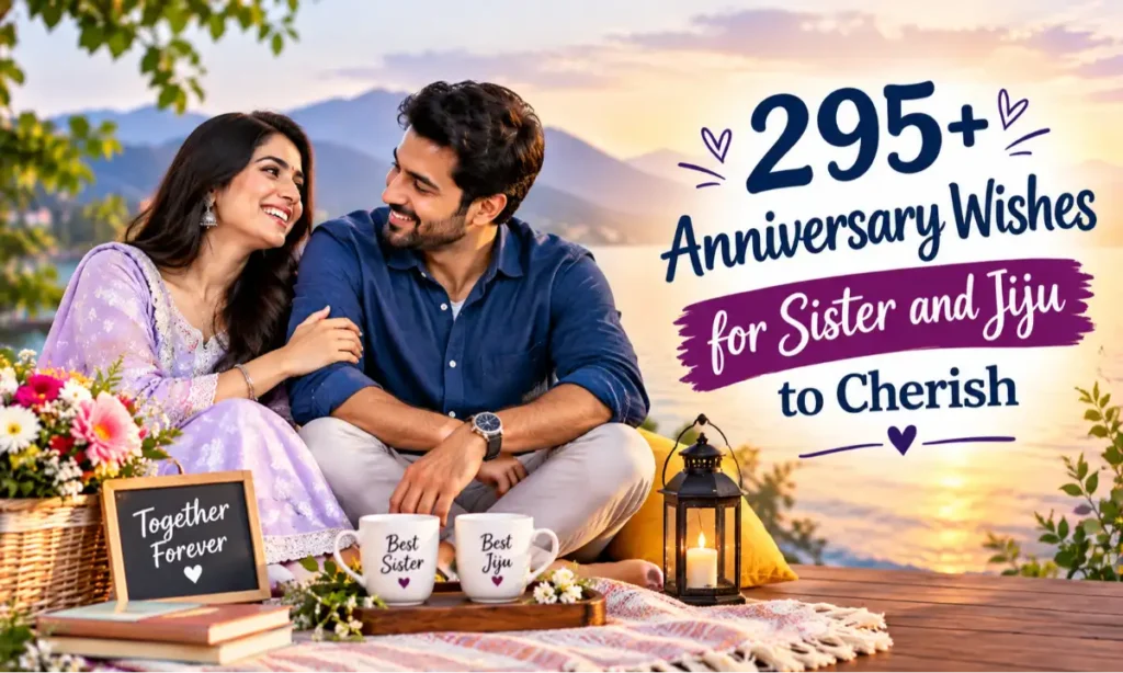 295+ Anniversary Wishes for Sister and Jiju to Cherish
