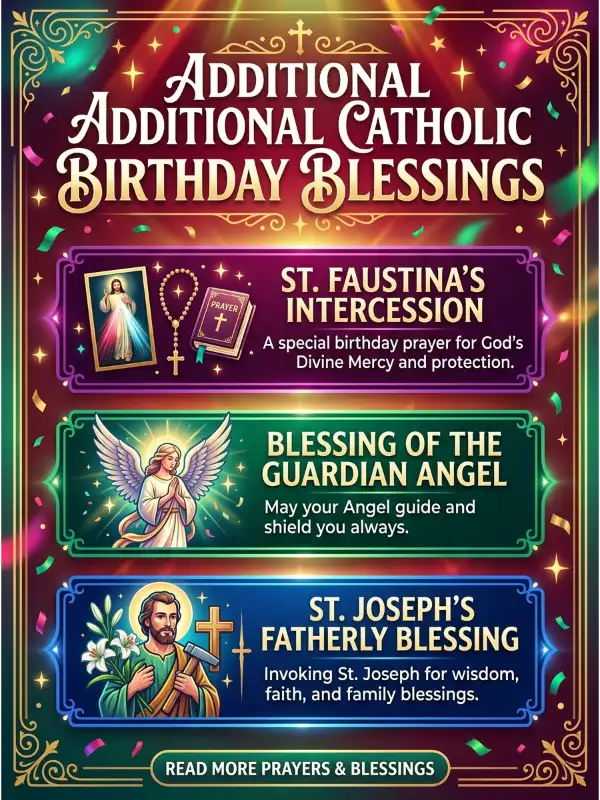 Additional Catholic Birthday Blessings
