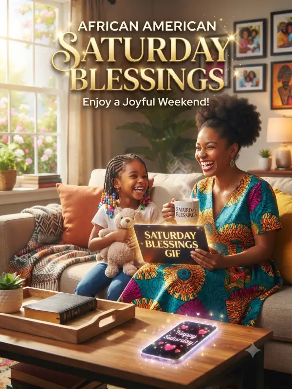African American Saturday Blessings Gif
