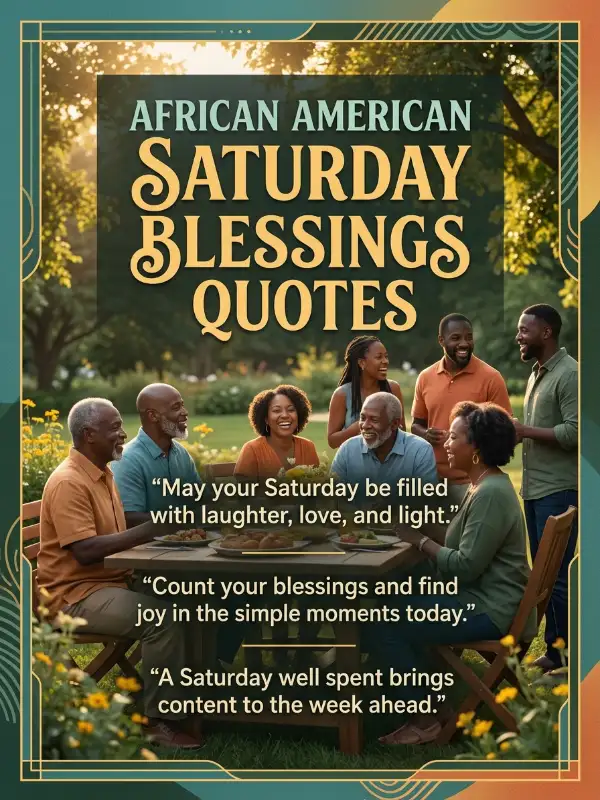 African American Saturday Blessings Quotes