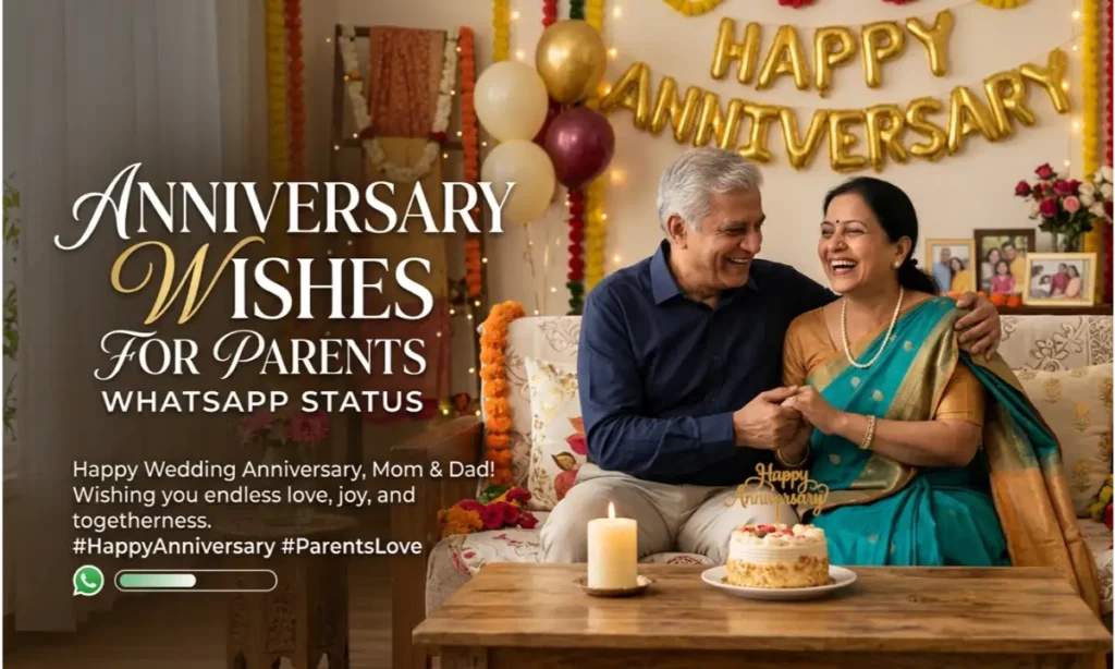 Anniversary Wishes for Parents WhatsApp Status