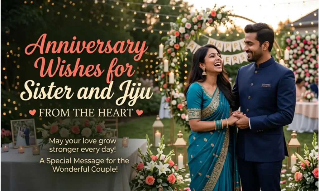 Anniversary Wishes for Sister and Jiju from the Heart
