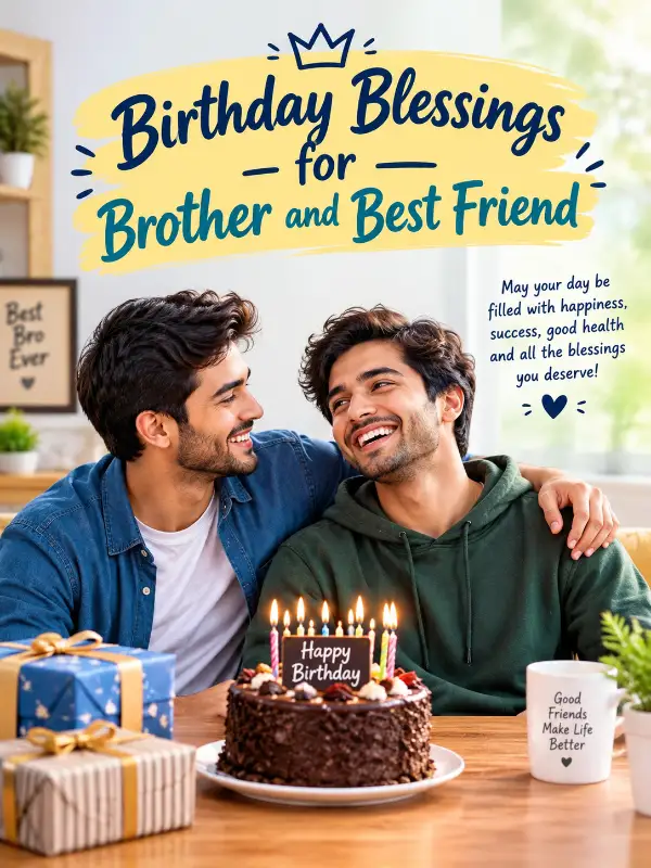 Birthday Blessings for Brother and Best Friend