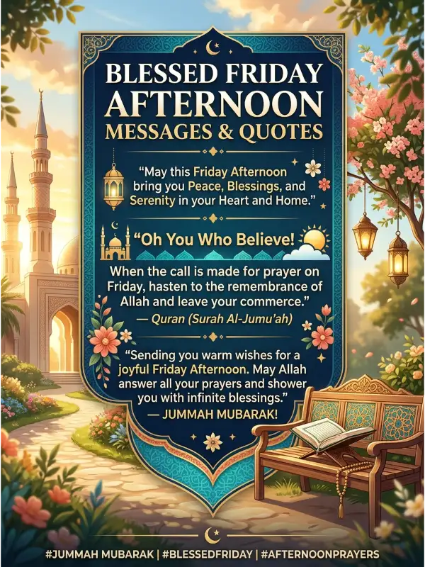 Blessed Friday Afternoon Messages and Quotes