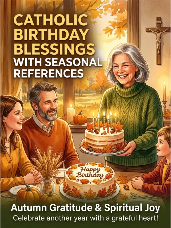 Catholic Birthday Blessings with Seasonal References