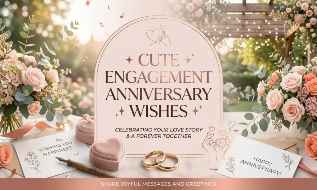 Cute Engagement Anniversary Wishes