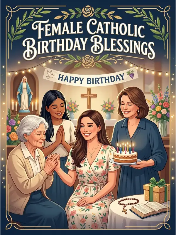 Female Catholic Birthday Blessings