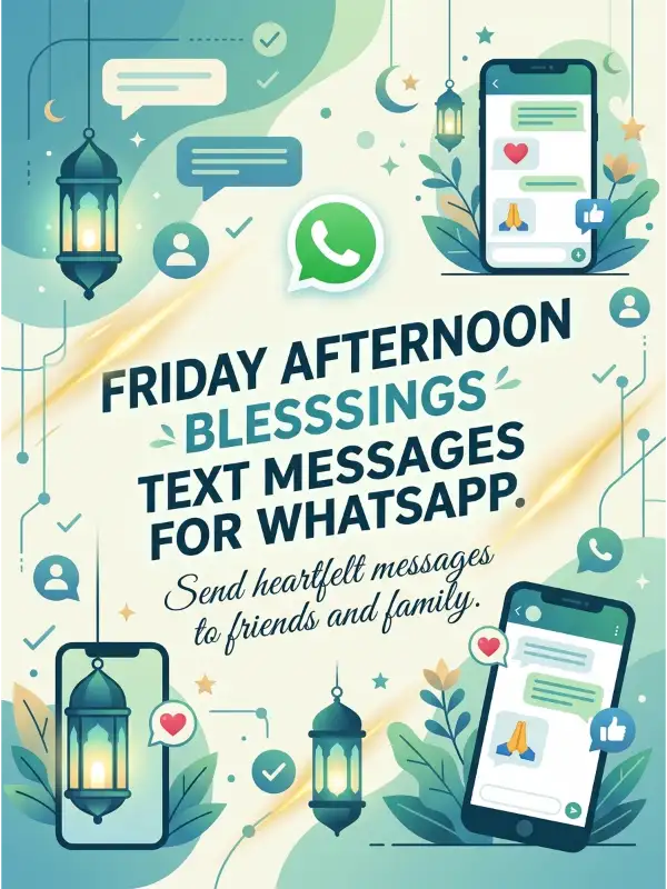 Friday Afternoon Blessings Text Messages for WhatsApp