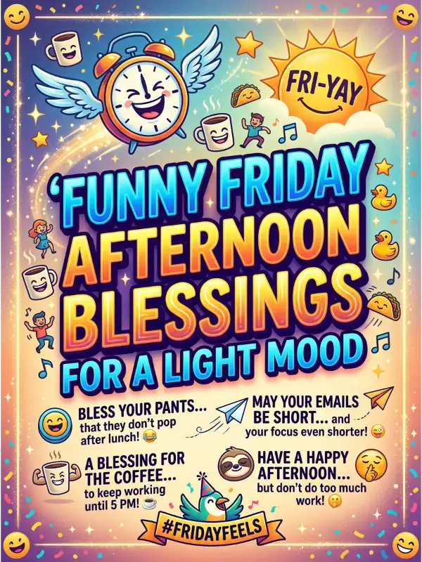 Funny Friday Afternoon Blessings for a Light Mood