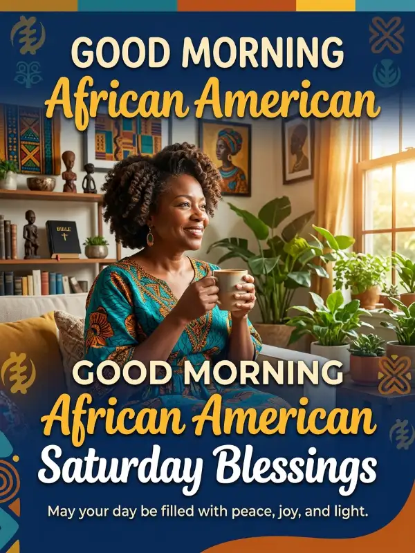 Good Morning African American Saturday Blessings