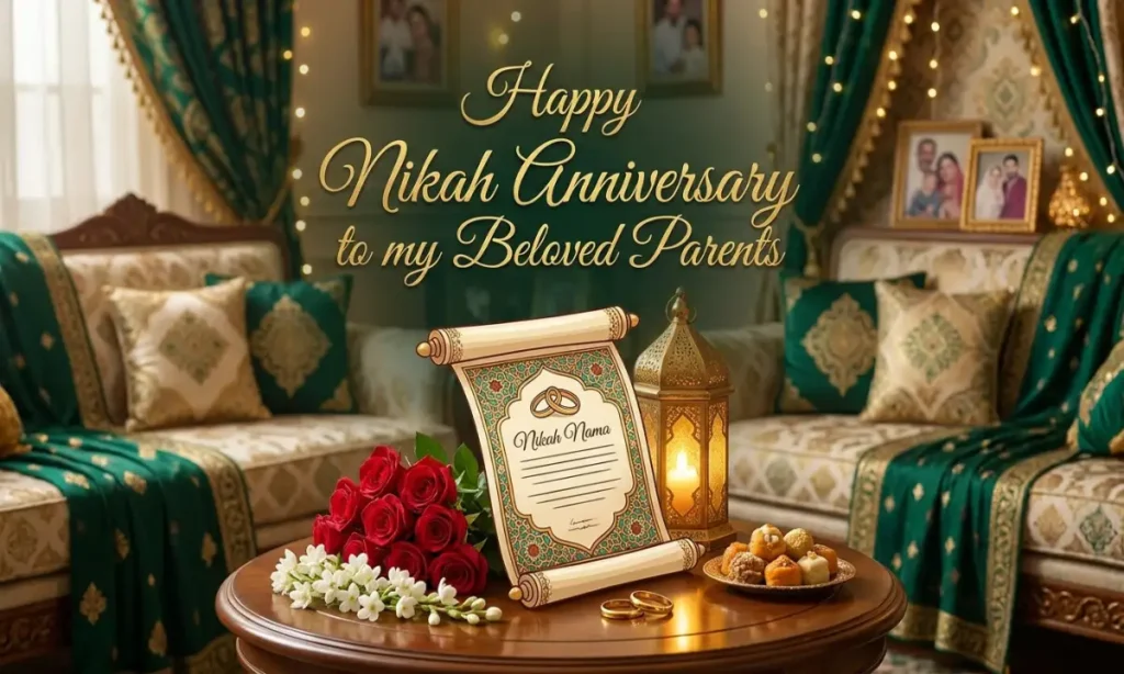 Happy Nikah Anniversary for Parents