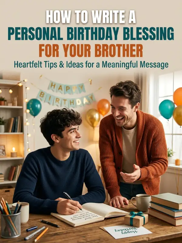 How to Write a Personal Birthday Blessing for Your Brother