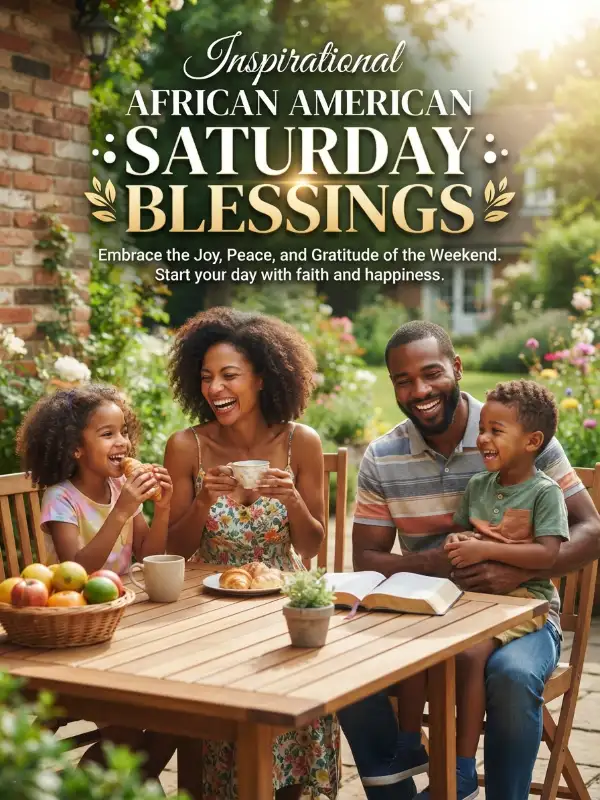 Inspirational African American Saturday Blessings