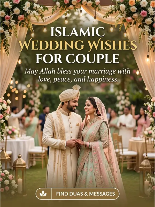 Islamic Wedding Wishes for Couple