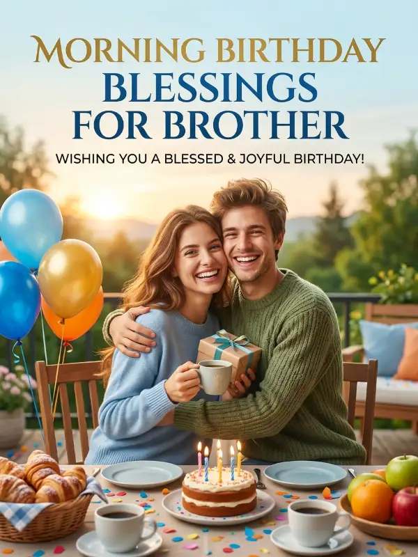 Morning Birthday Blessings for Brother