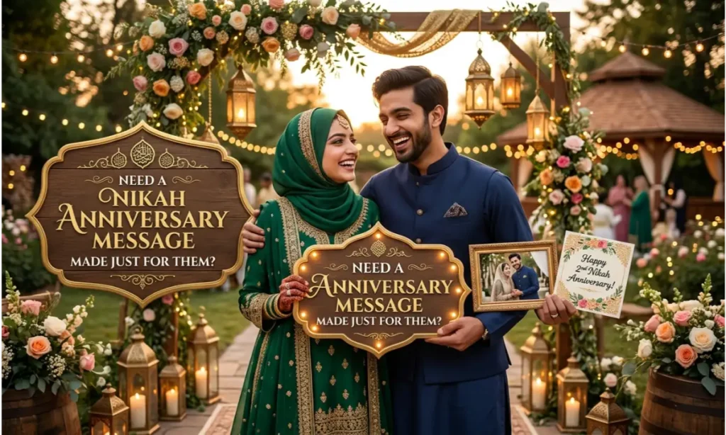 Need a Nikah Anniversary Message Made Just for Them?