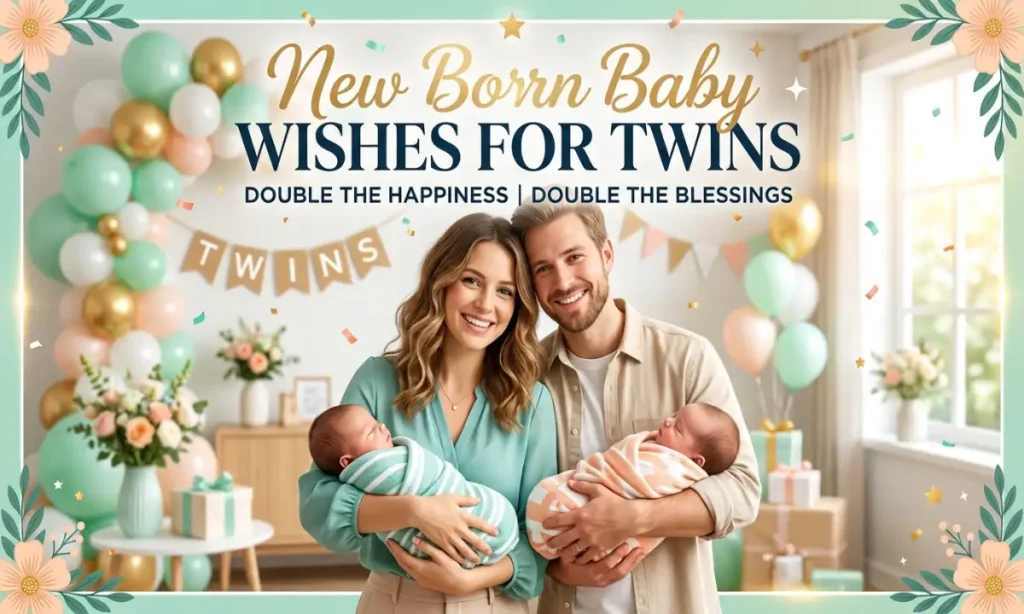 New Born Baby Wishes For Twins