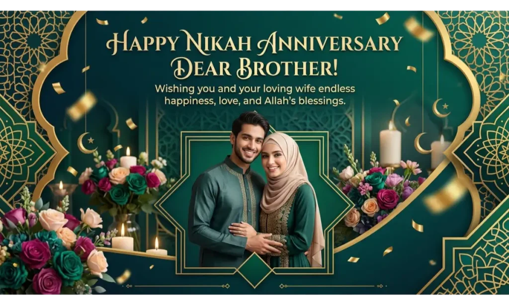 Nikah Anniversary Wishes For Brother