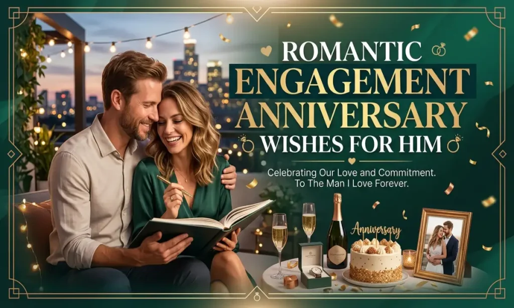 Romantic Engagement Anniversary Wishes For Him