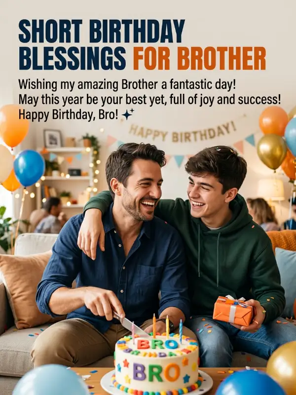 Short Birthday Blessings for Brother