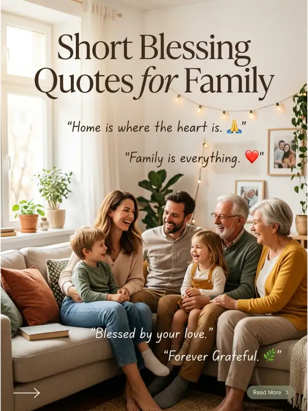 Short Blessing Quotes for Family