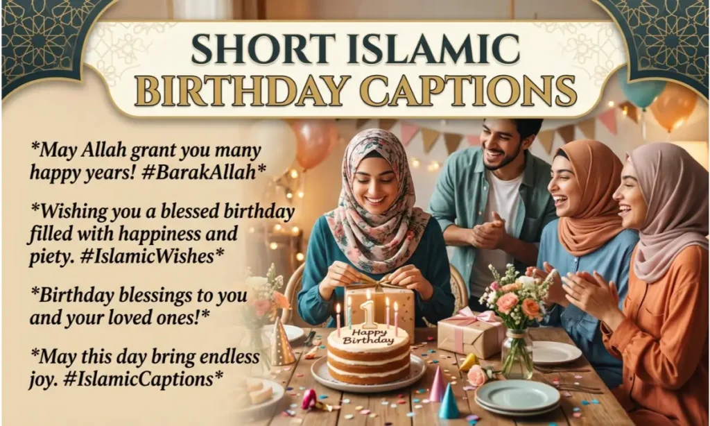 Short Islamic Birthday Captions