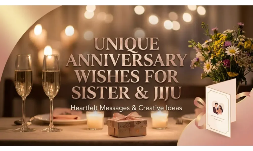Unique Anniversary Wishes for Sister and Jiju
