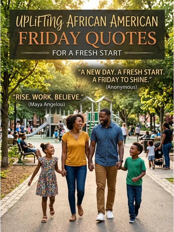 Uplifting African American Friday Quotes