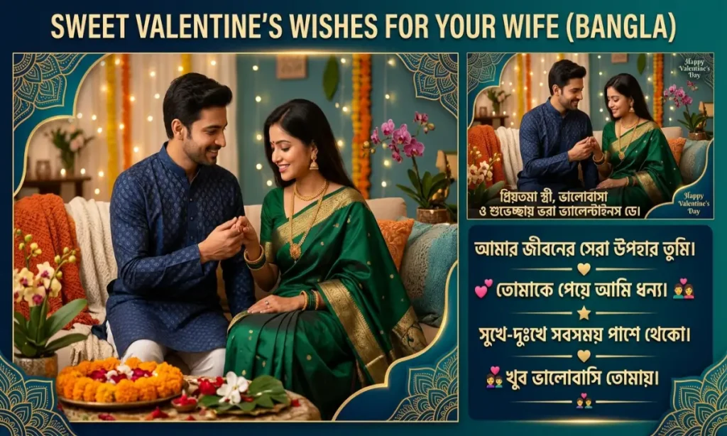 Valentine Day Wishes for Wife in Bangla