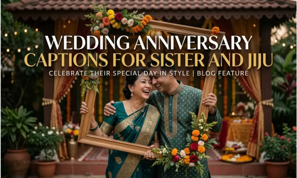 Wedding Anniversary Captions for Sister and Jiju