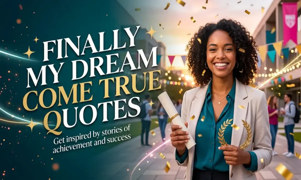 Finally My Dream Come True Quotes