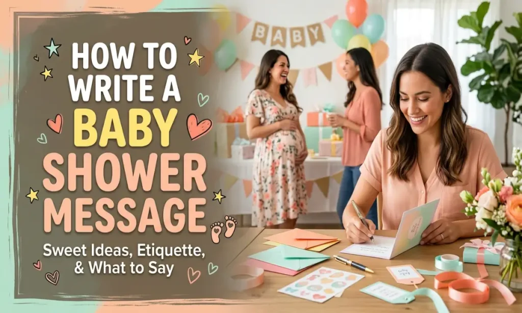 How to Write a Baby Shower Message