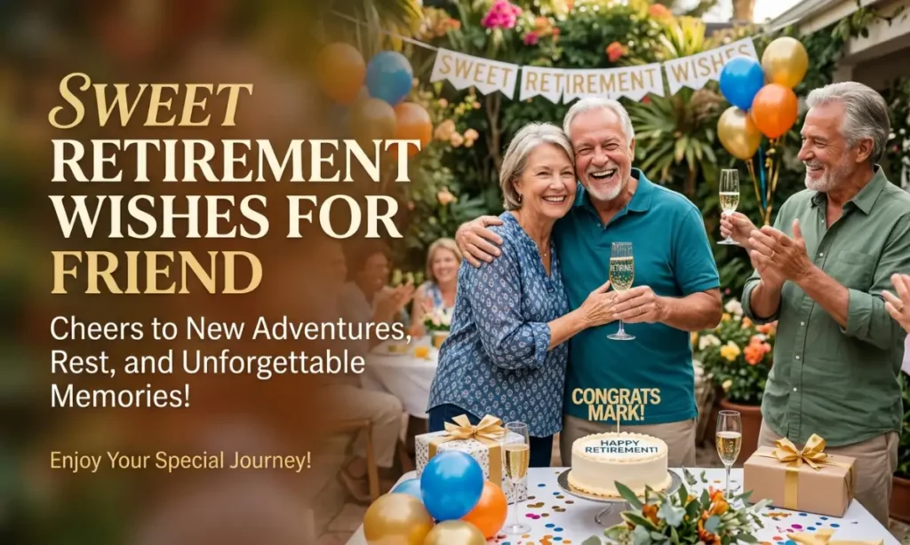 Sweet Retirement Wishes For Friend